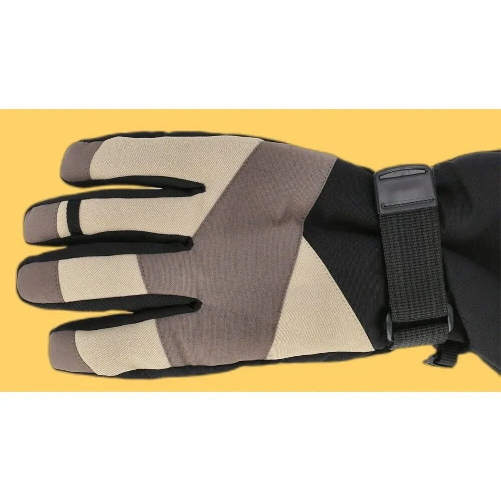 Ozark Trail BOYS Insulated Gloves Water Resistant SIZE S-M Tan Black 3M NEW